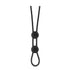Stay Hard - Silicone Double Loop Cock Ring - Black